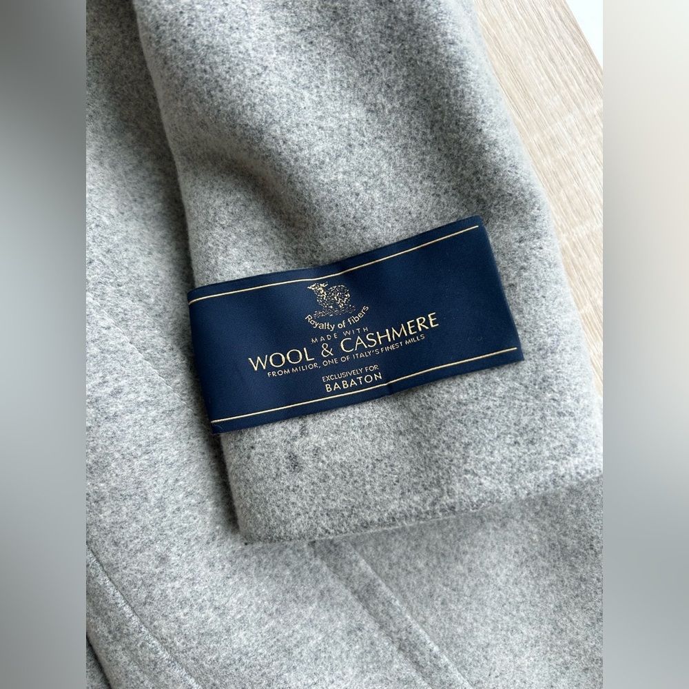 Babaton Light Gray Wrap Coat - Picture 5 of 7